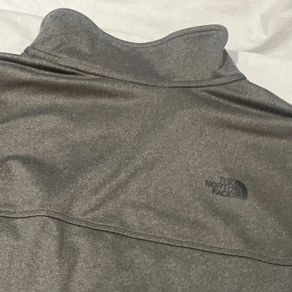 The North Face Full Zip Jacket Mens Medium Gray Stretch 2 Zip Pockets